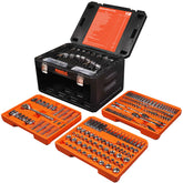 Mechanic Tool Set, Socket Set, 320-Pcs Professional Mechanics Tool Set & Metric and Standard Socket Set, 1/4″ 3/8″ 1/2″ Drive with 72-Tooth Ratchet, Car Mechanic Tool Kit for Automotive Repair