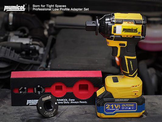 Low Profile Impact Socket Adapter Set: Solving the Tight-Space Drive Size Problem