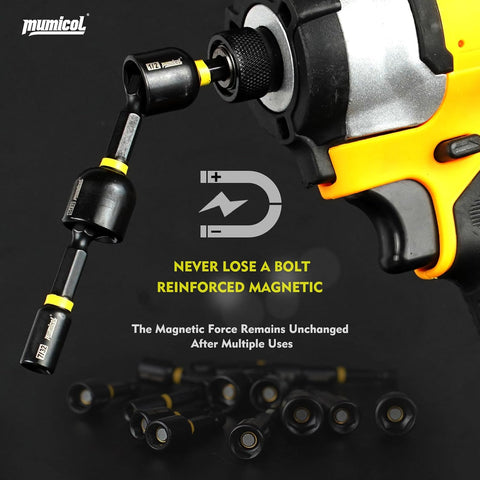 86-PCS Magnetic Impact Nut Driver Set with SAE & Metric Deep Sockets, Ratcheting Screwdriver, Universal Socket, Wing Nut Driver, Extensions & Power Bits - Professional Tool Kit for Mechanics & DIY